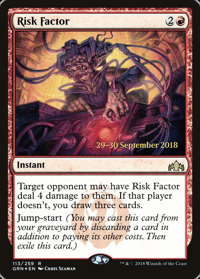 Risk Factor [Guilds of Ravnica Prerelease Promos] | Pegasus Games WI