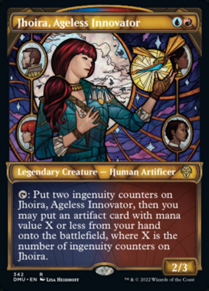Jhoira, Ageless Innovator (Showcase Textured) [Dominaria United] | Pegasus Games WI