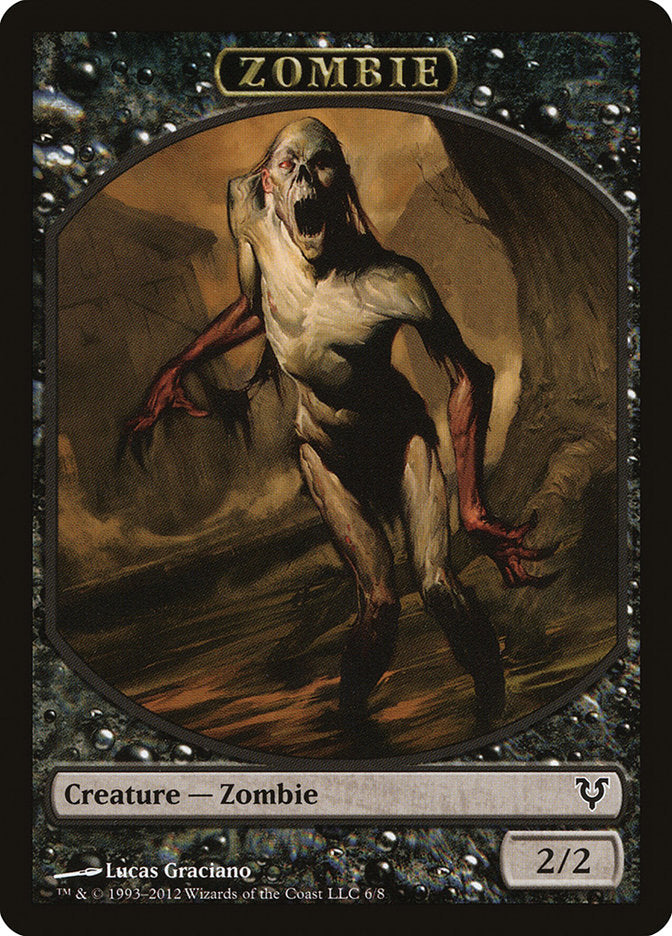 Zombie Token [Avacyn Restored Tokens] | Pegasus Games WI