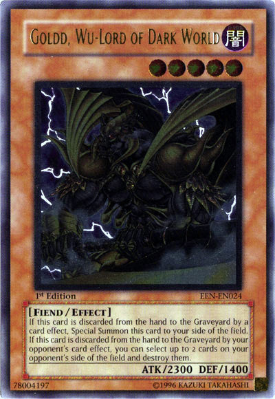 Goldd, Wu-Lord of Dark World [EEN-EN024] Ultimate Rare | Pegasus Games WI