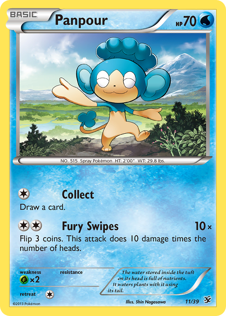 Panpour (11/39) [XY: Kalos Starter Set] | Pegasus Games WI