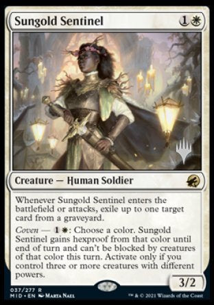 Sungold Sentinel (Promo Pack) [Innistrad: Midnight Hunt Promos] | Pegasus Games WI