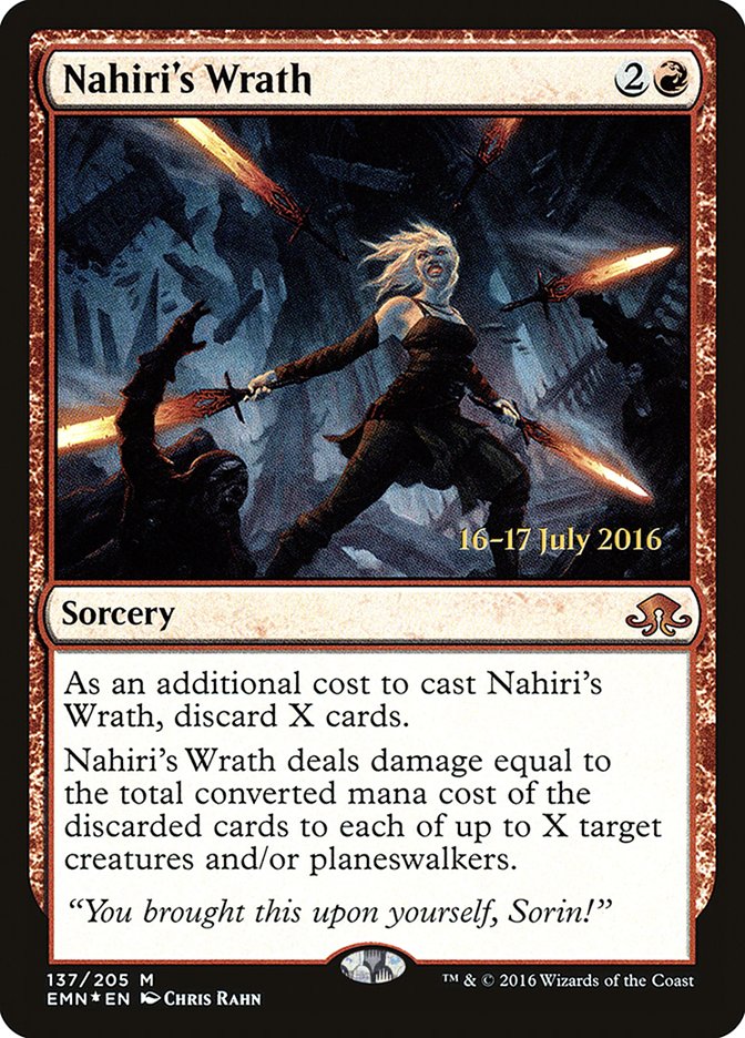 Nahiri's Wrath (Prerelease) [Eldritch Moon Promos] | Pegasus Games WI