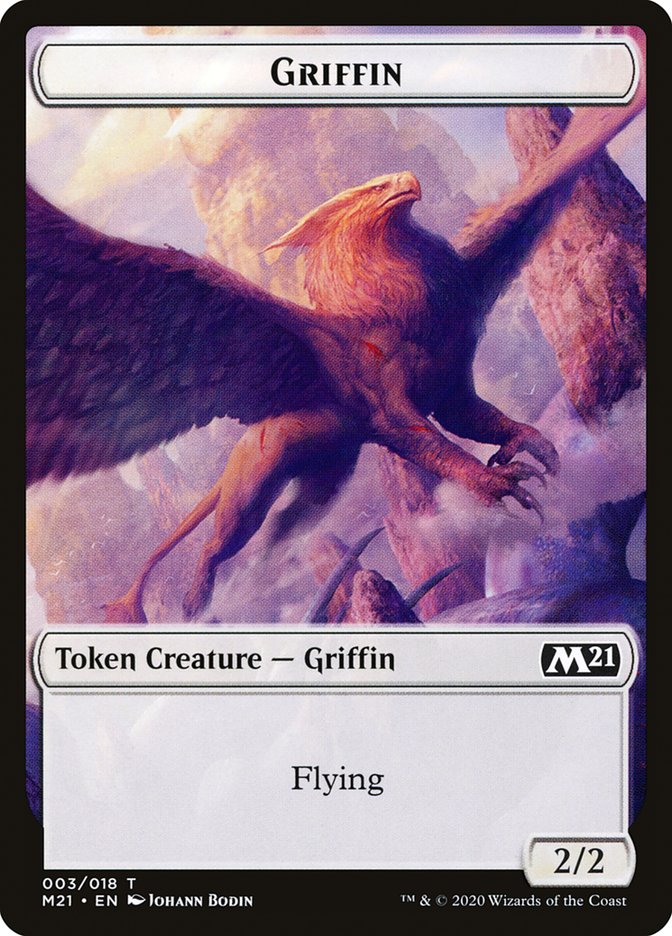 Bird // Griffin Double-Sided Token [Core Set 2021 Tokens] | Pegasus Games WI