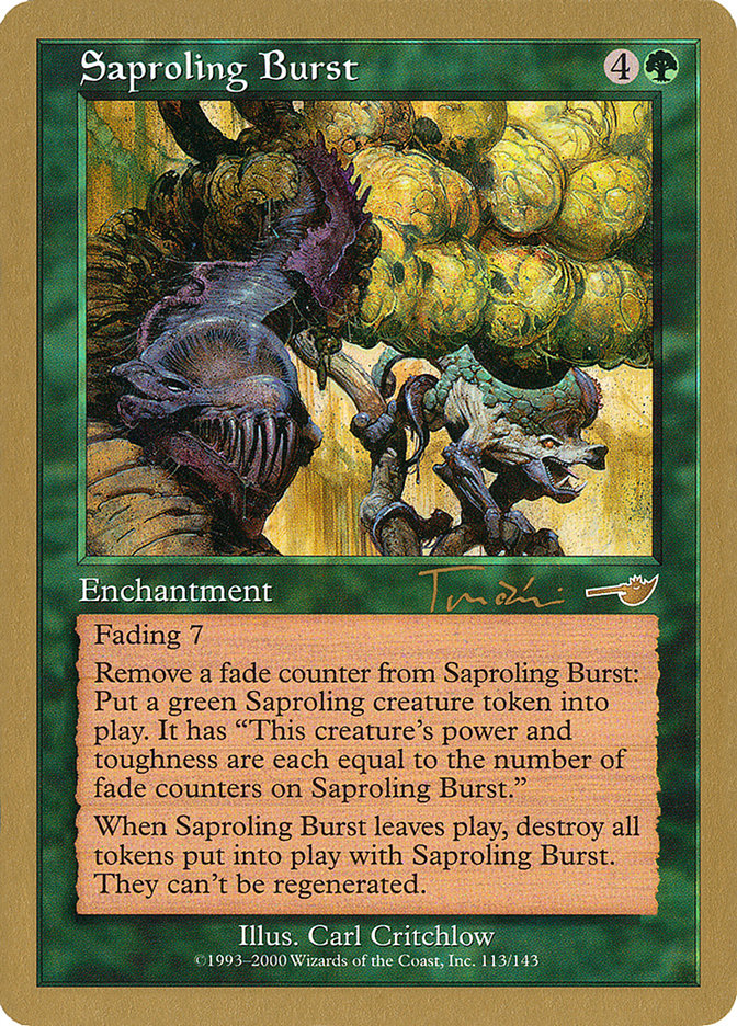 Saproling Burst (Jan Tomcani) [World Championship Decks 2001] | Pegasus Games WI