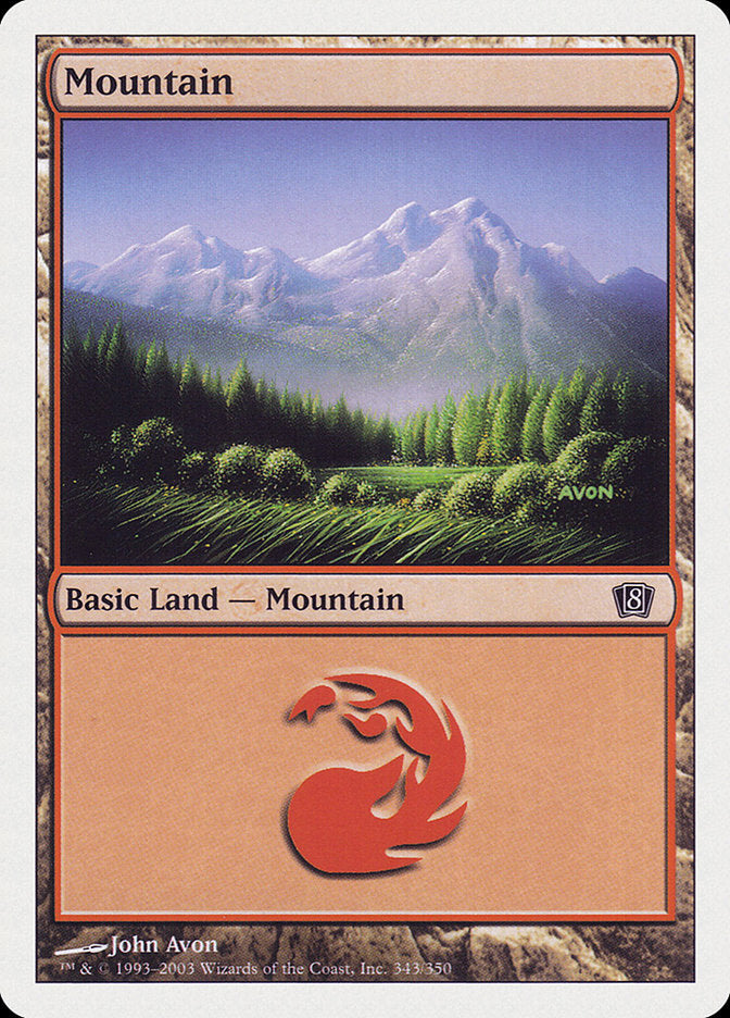 Mountain (343) [Eighth Edition] | Pegasus Games WI