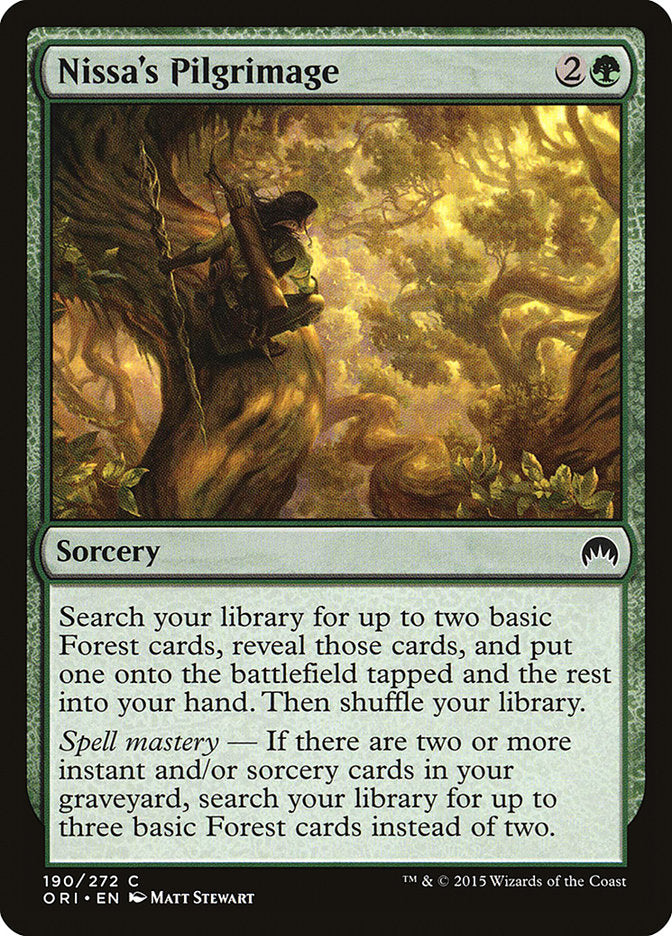 Nissa's Pilgrimage [Magic Origins] | Pegasus Games WI