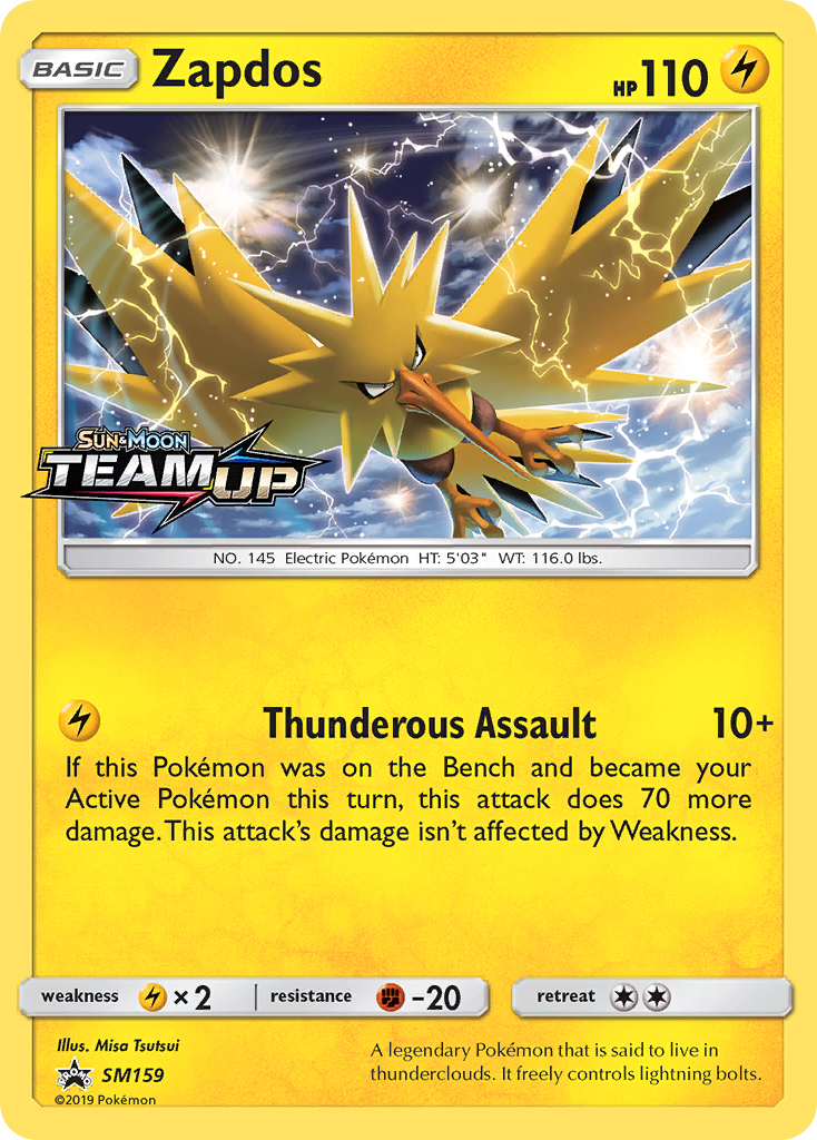 Zapdos (SM159) [Sun & Moon: Black Star Promos] | Pegasus Games WI