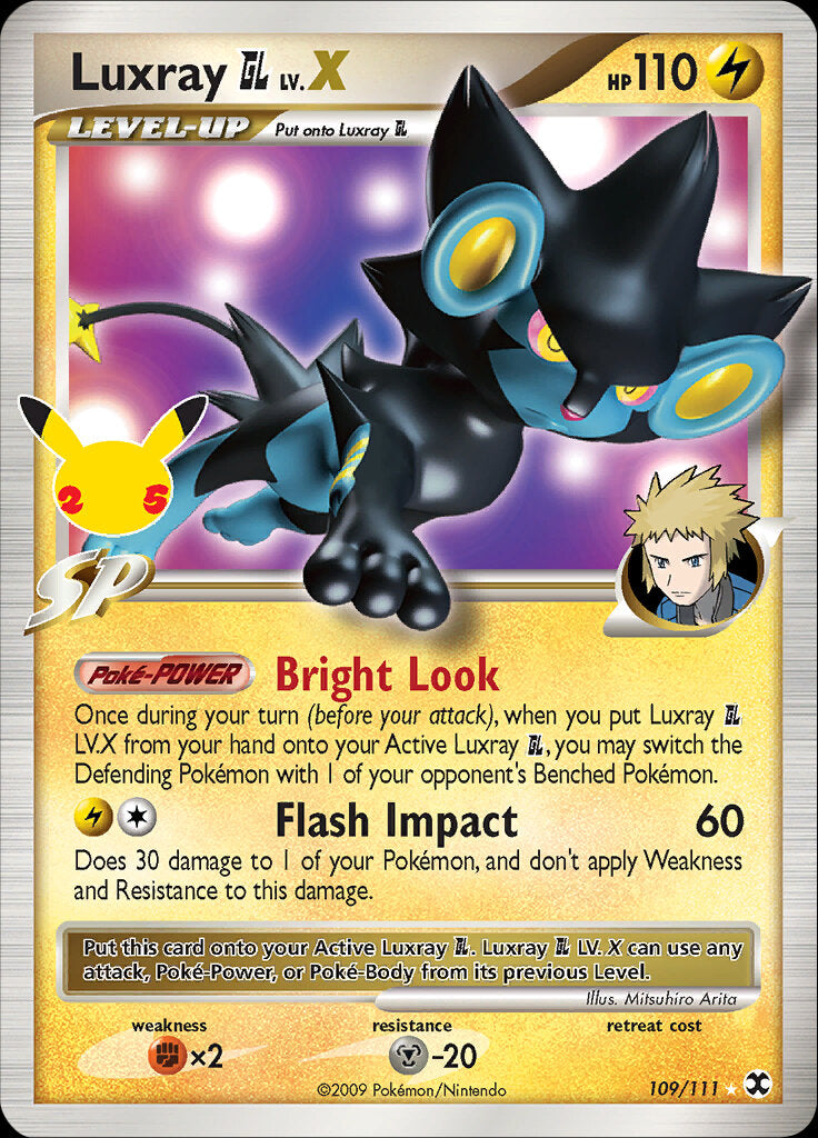 Luxray GL LV.X (109/111) [Celebrations: 25th Anniversary - Classic Collection] | Pegasus Games WI