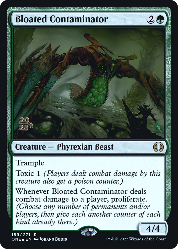 Bloated Contaminator [Phyrexia: All Will Be One Prerelease Promos] | Pegasus Games WI