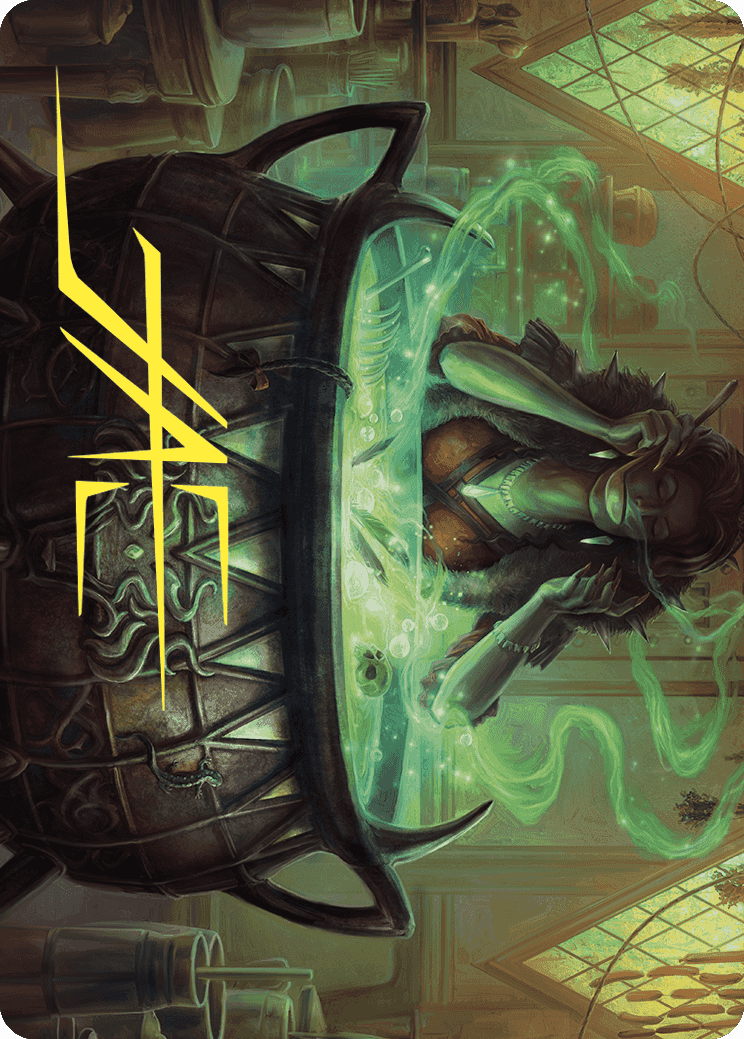 Agatha's Soul Cauldron Art Card (Gold-Stamped Signature) [Wilds of Eldraine Art Series] | Pegasus Games WI