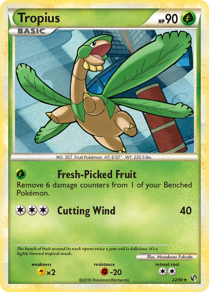 Tropius (22/90) [HeartGold & SoulSilver: Undaunted] | Pegasus Games WI