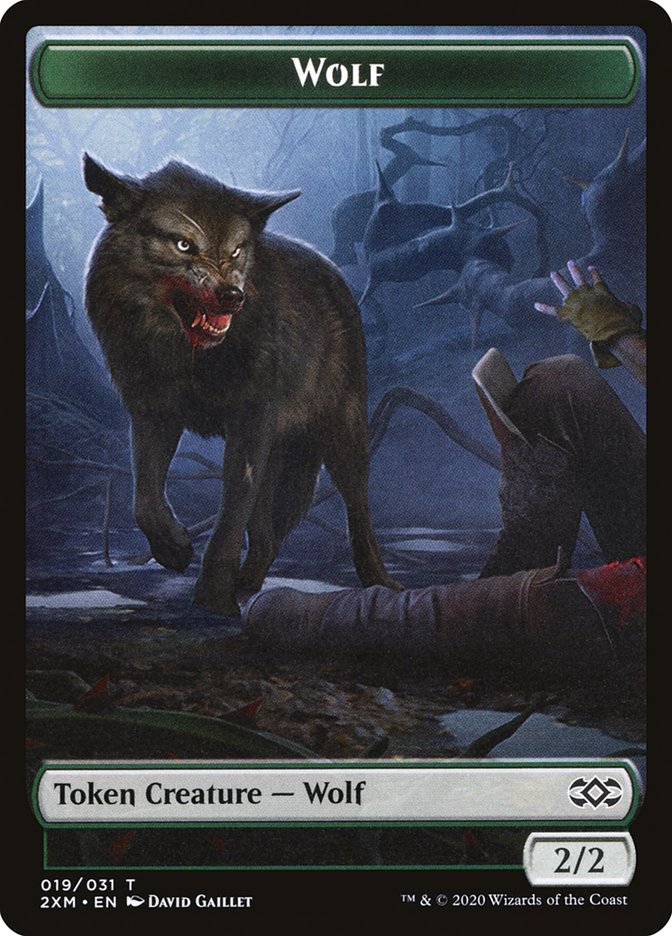Copy // Wolf Double-Sided Token [Double Masters Tokens] | Pegasus Games WI