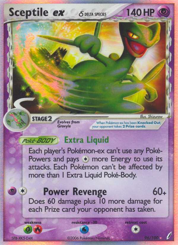 Sceptile ex (96/100) (Delta Species) [EX: Crystal Guardians] | Pegasus Games WI