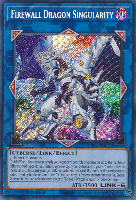 Firewall Dragon Singularity [CYAC-EN047] Secret Rare | Pegasus Games WI