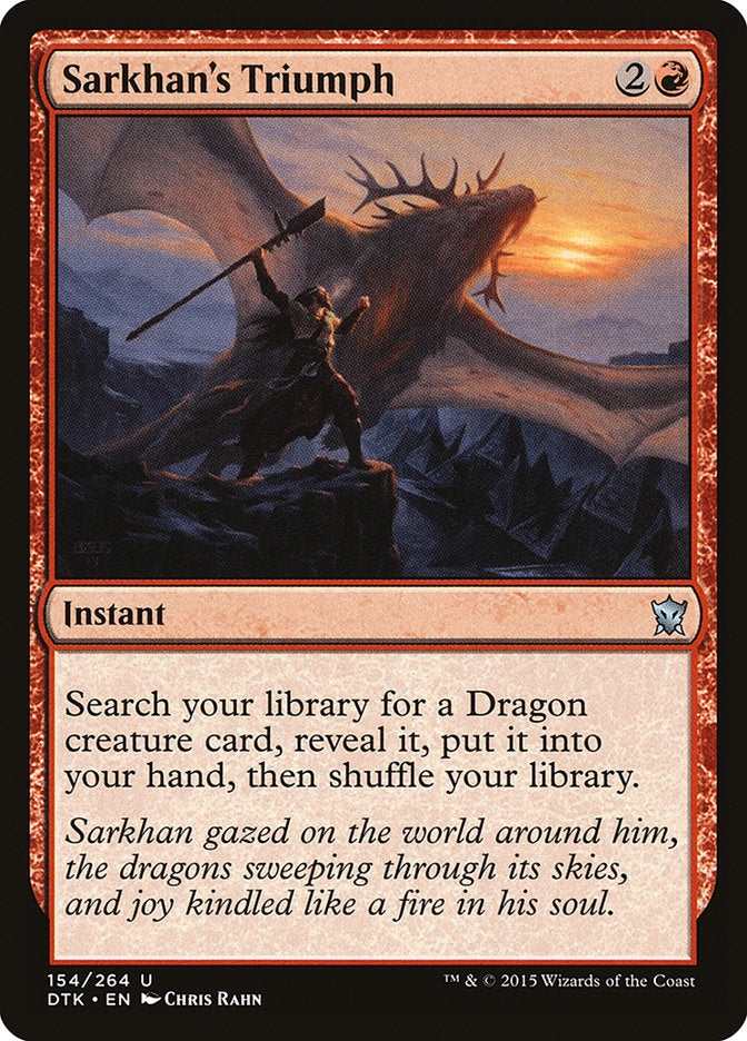 Sarkhan's Triumph [Dragons of Tarkir] | Pegasus Games WI