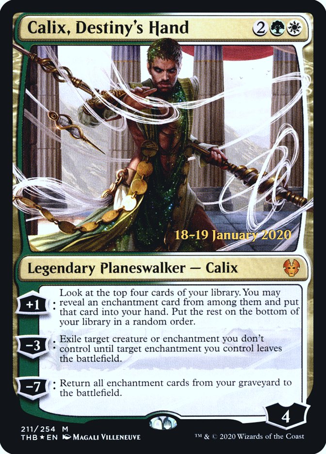 Calix, Destiny's Hand [Theros Beyond Death Prerelease Promos] | Pegasus Games WI