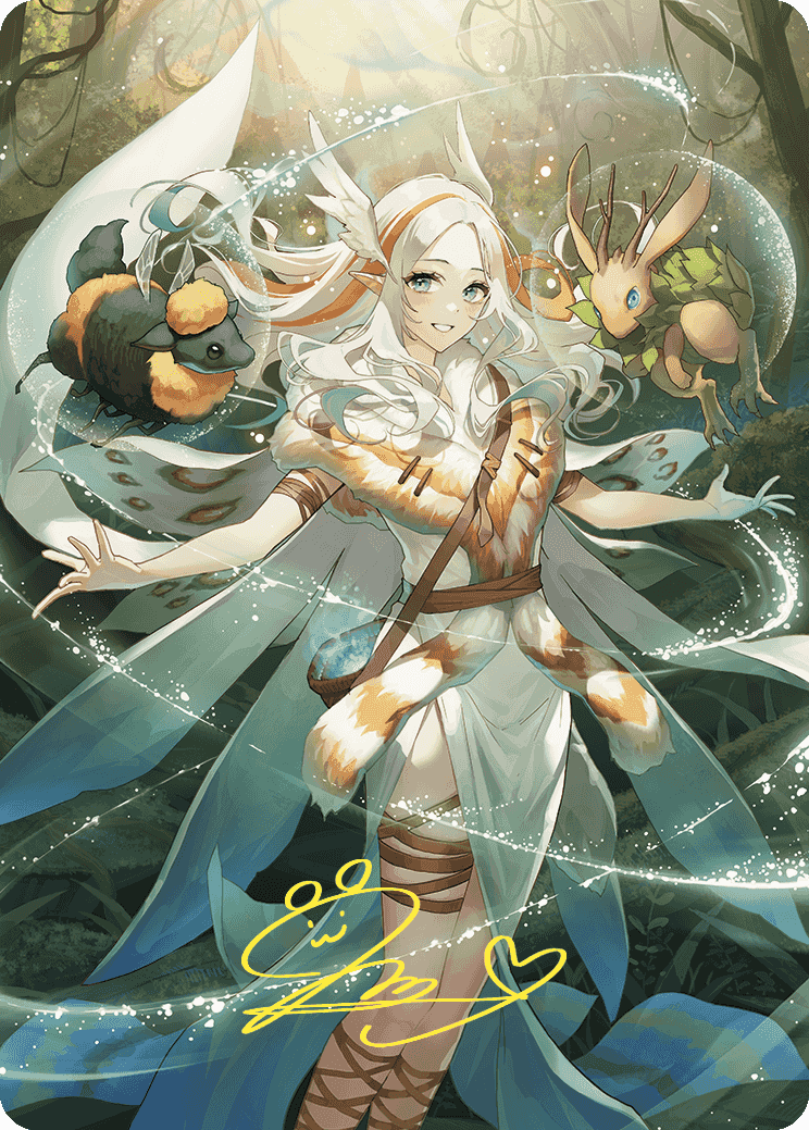 Greater Auramancy Anime Art Card (Gold-Stamped Signature) [Wilds of Eldraine Art Series] | Pegasus Games WI