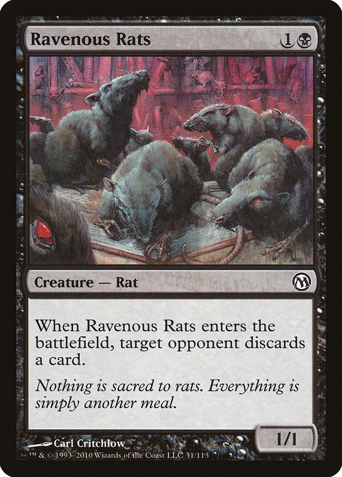 Ravenous Rats [Duels of the Planeswalkers] | Pegasus Games WI