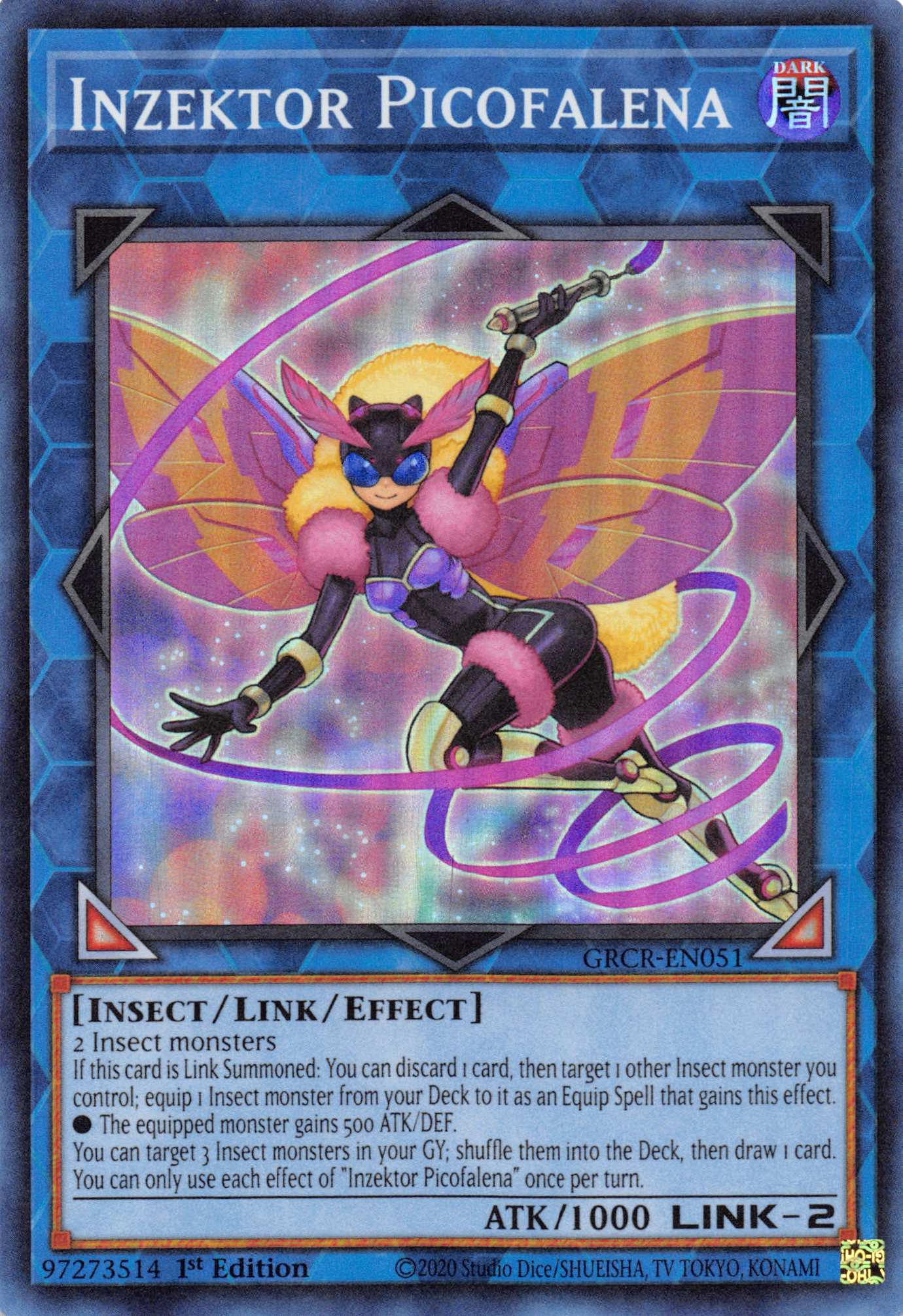 Inzektor Picofalena [GRCR-EN051] Super Rare | Pegasus Games WI
