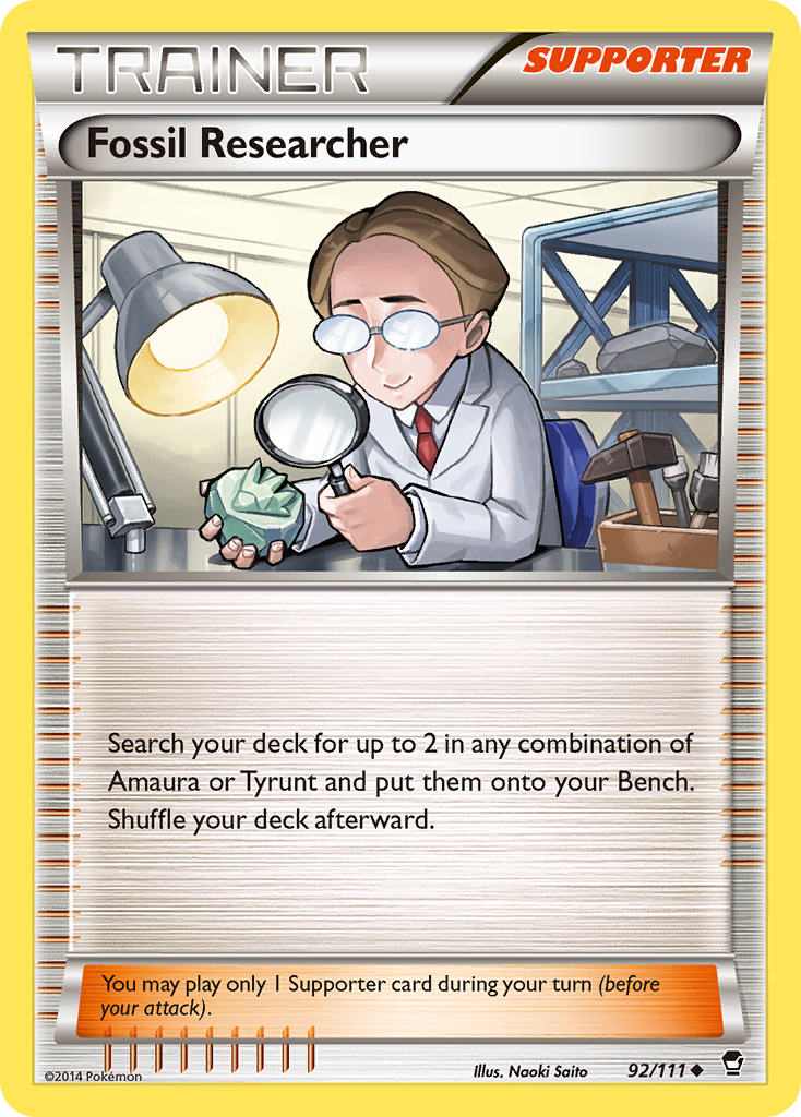 Fossil Researcher (92/111) [XY: Furious Fists] | Pegasus Games WI