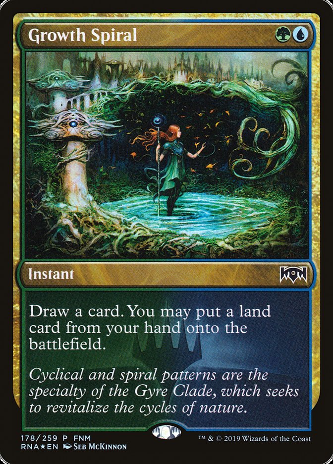 Growth Spiral (FNM) [Ravnica Allegiance Promos] | Pegasus Games WI