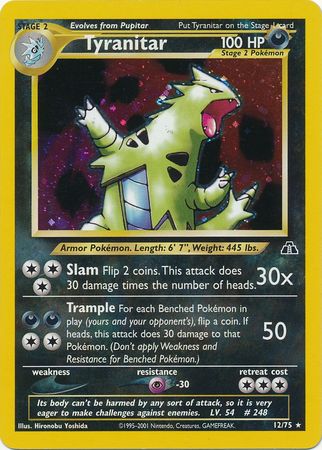 Tyranitar (12/75) [Neo Discovery Unlimited] | Pegasus Games WI