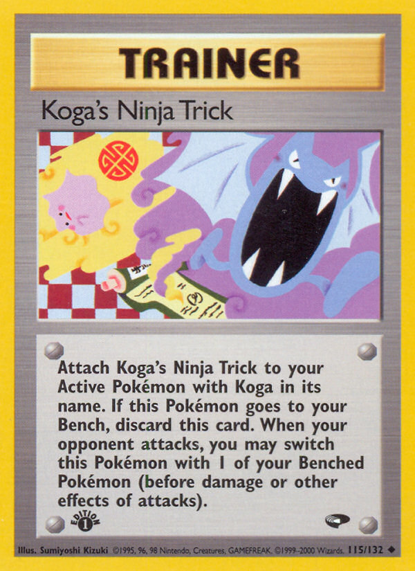 Koga's Ninja Trick (115/132) [Gym Challenge 1st Edition] | Pegasus Games WI