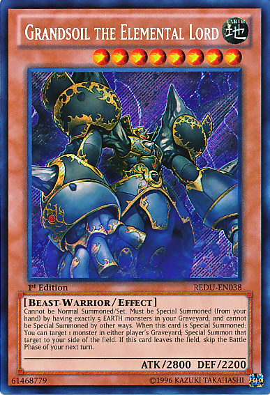 Grandsoil the Elemental Lord [REDU-EN038] Secret Rare | Pegasus Games WI