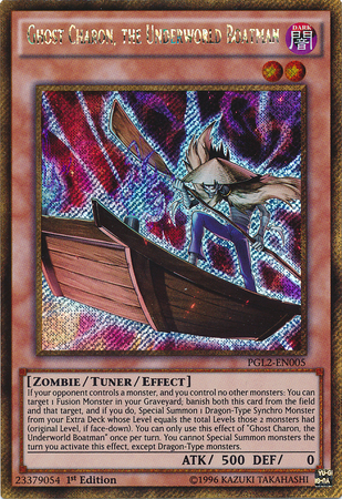 Ghost Charon, the Underworld Boatman [PGL2-EN005] Gold Secret Rare | Pegasus Games WI