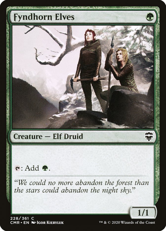 Fyndhorn Elves [Commander Legends] | Pegasus Games WI