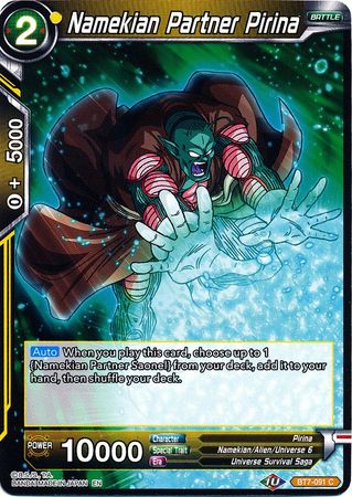 Namekian Partner Pirina [BT7-091] | Pegasus Games WI