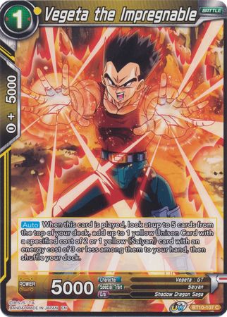 Vegeta the Impregnable (BT10-107) [Rise of the Unison Warrior 2nd Edition] | Pegasus Games WI