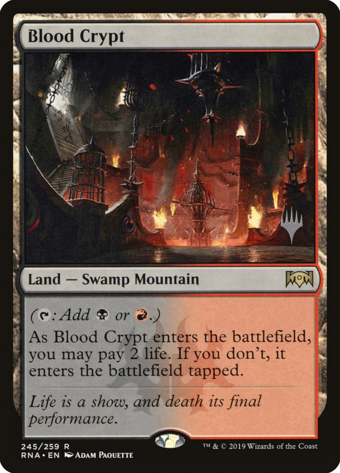 Blood Crypt (Promo Pack) [Ravnica Allegiance Promos] | Pegasus Games WI