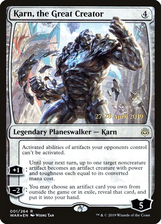 Karn, the Great Creator [War of the Spark Prerelease Promos] | Pegasus Games WI