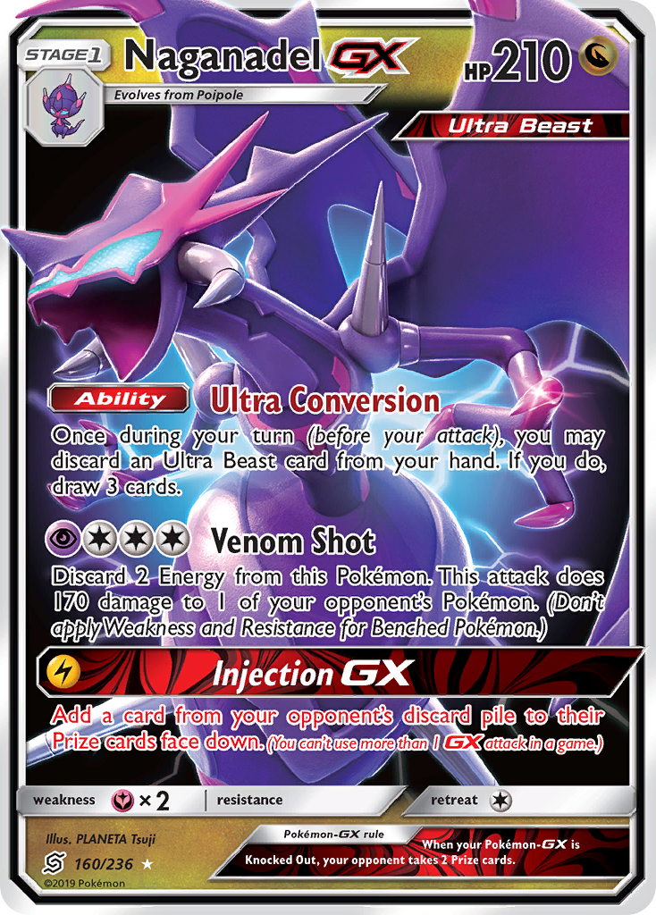 Naganadel GX (160/236) [Sun & Moon: Unified Minds] | Pegasus Games WI