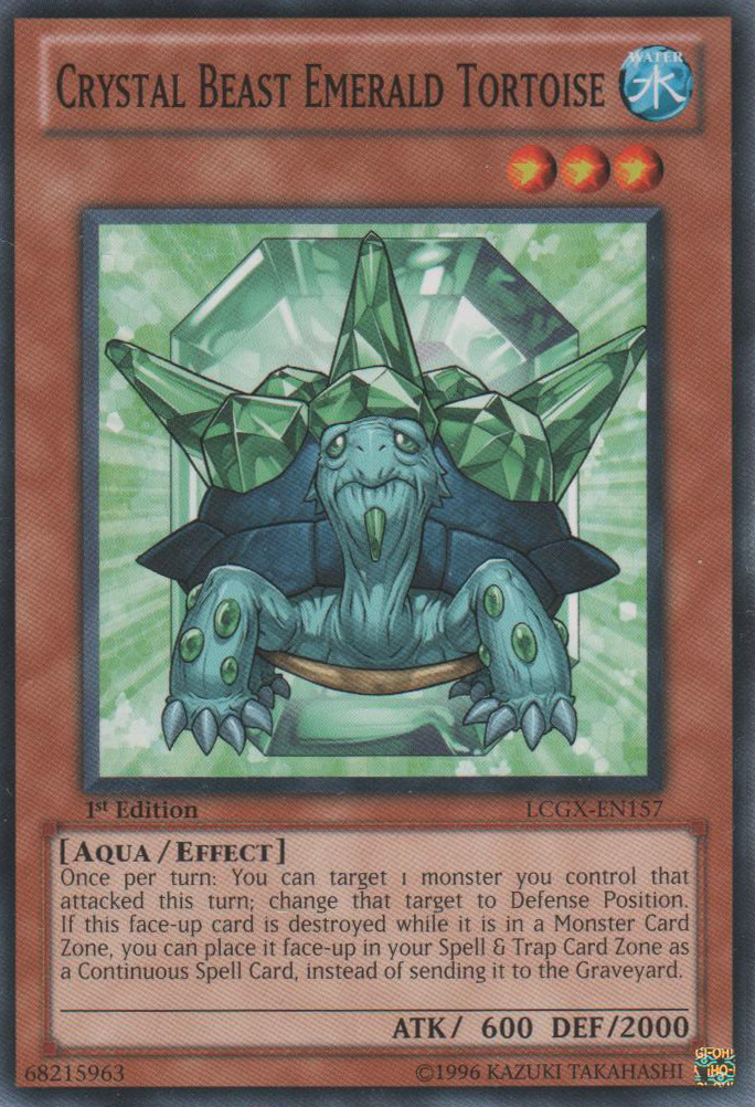 Crystal Beast Emerald Tortoise [LCGX-EN157] Common | Pegasus Games WI