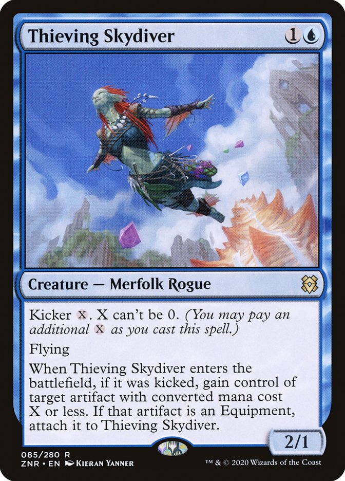 Thieving Skydiver [Zendikar Rising] | Pegasus Games WI
