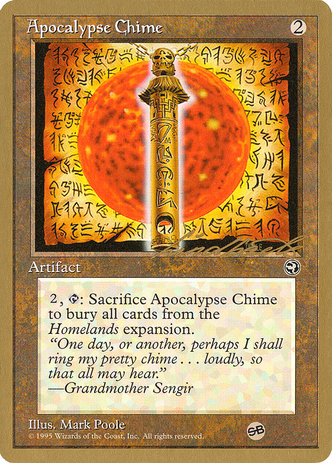 Apocalypse Chime (Leon Lindback) (SB) [Pro Tour Collector Set] | Pegasus Games WI