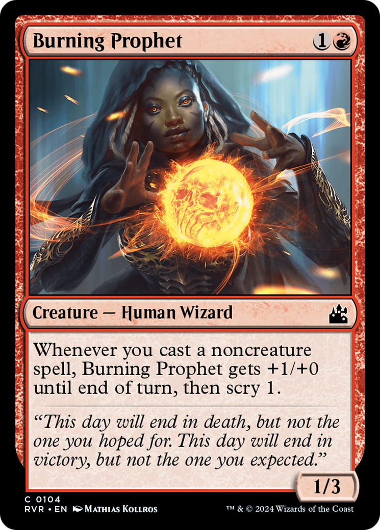 Burning Prophet [Ravnica Remastered] | Pegasus Games WI