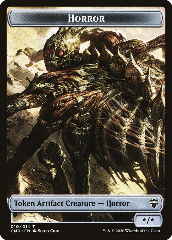 Horror Token [Commander Legends Tokens] | Pegasus Games WI