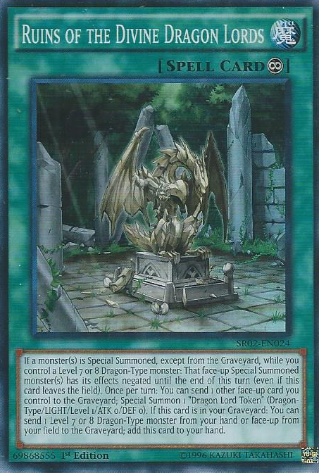 Ruins of the Divine Dragon Lords [SR02-EN024] Super Rare | Pegasus Games WI