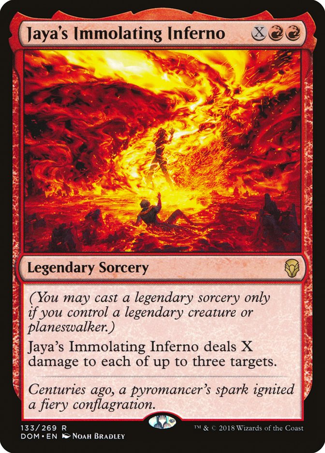 Jaya's Immolating Inferno [Dominaria] | Pegasus Games WI