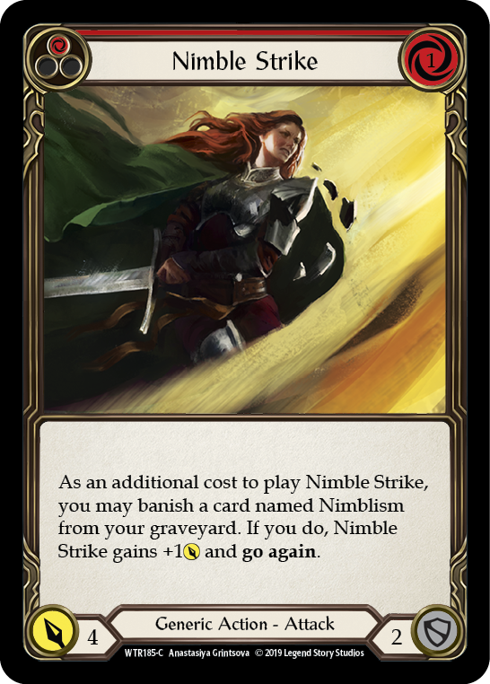 Nimble Strike (Red) [WTR185-C] Alpha Print Rainbow Foil | Pegasus Games WI