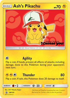 Ash's Pikachu (SM109) [Sun & Moon: Black Star Promos] | Pegasus Games WI