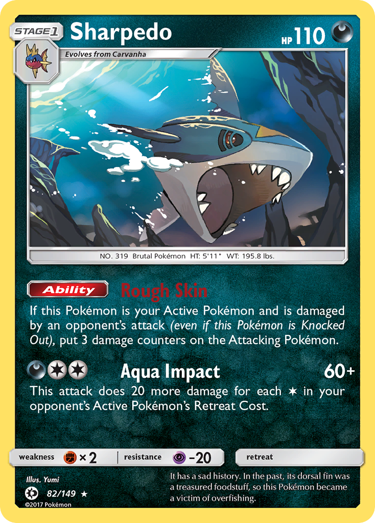 Sharpedo (82/149) [Sun & Moon: Base Set] | Pegasus Games WI