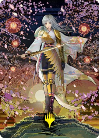 The Wandering Emperor 2 Art Card (Gold-Stamped Signature) [Kamigawa: Neon Dynasty Art Series] | Pegasus Games WI