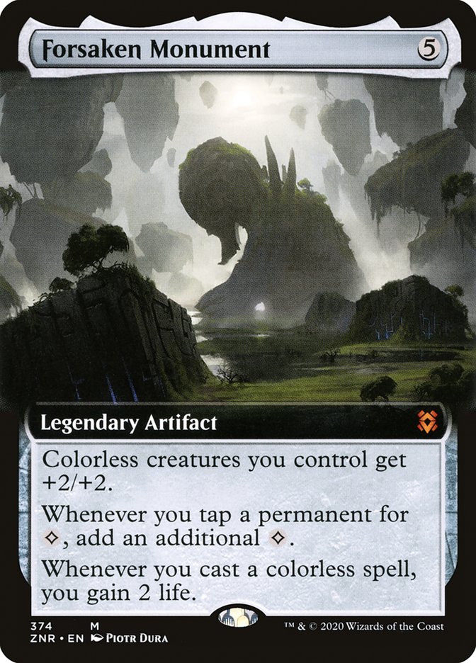 Forsaken Monument (Extended Art) [Zendikar Rising] | Pegasus Games WI