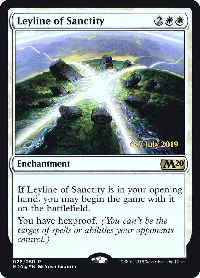 Leyline of Sanctity [Core Set 2020 Prerelease Promos] | Pegasus Games WI