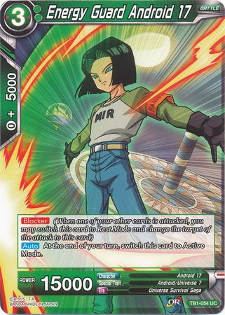 Energy Guard Android 17 [TB1-054] | Pegasus Games WI